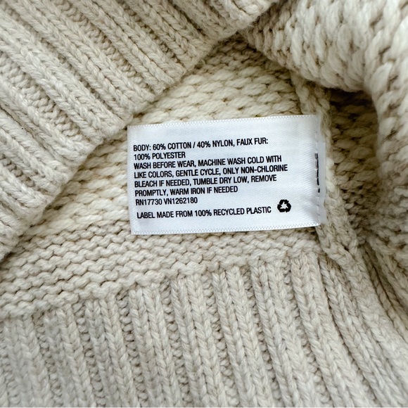 NWT Cat & Jack chunky knit sweater XS (4/5) - Picture 6 of 7